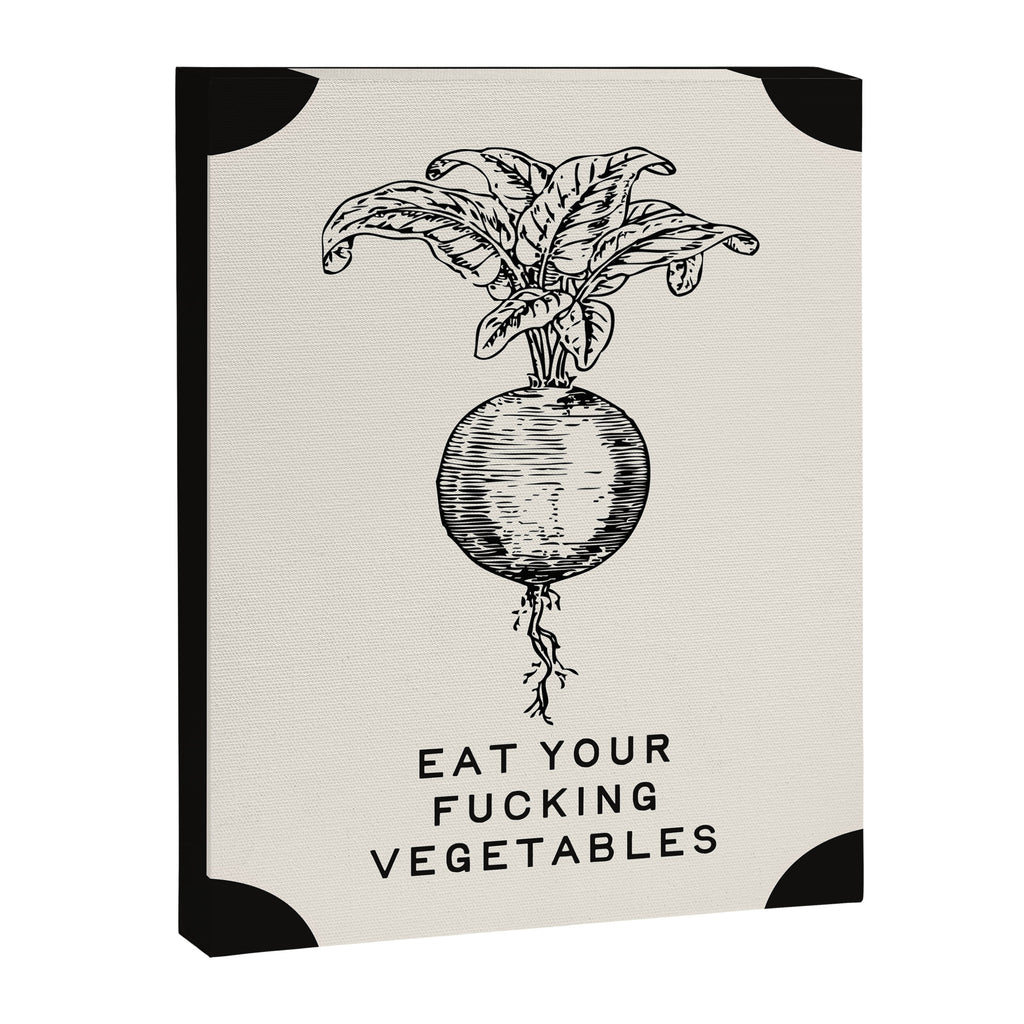 Eat Your Fucking Vegetables Canvas Print Gallery Image 6