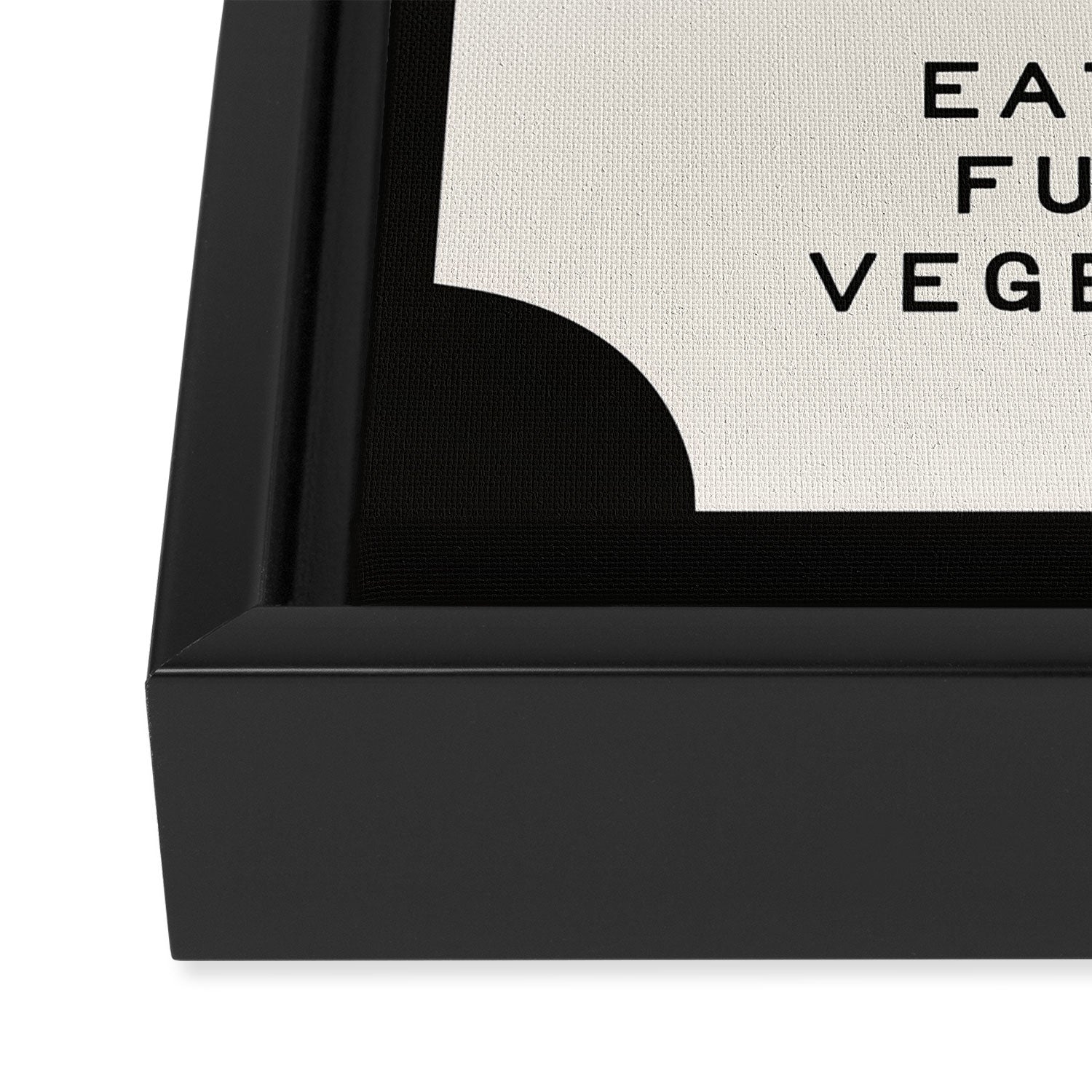 Eat Your Fucking Vegetables Framed Canvas Print Gallery Image 3