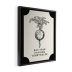 Eat Your Fucking Vegetables Framed Canvas Print Gallery Image 2