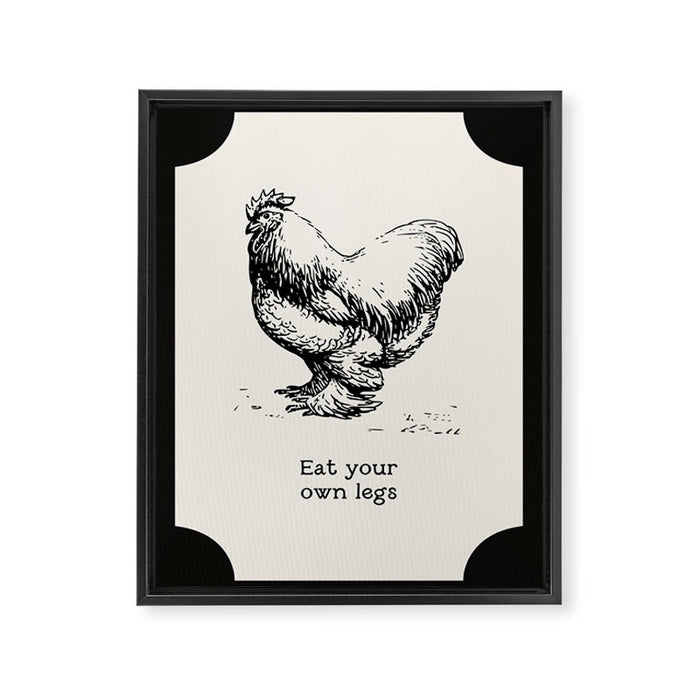 Eat Your Own Legs Framed Canvas Print Gallery Image 1