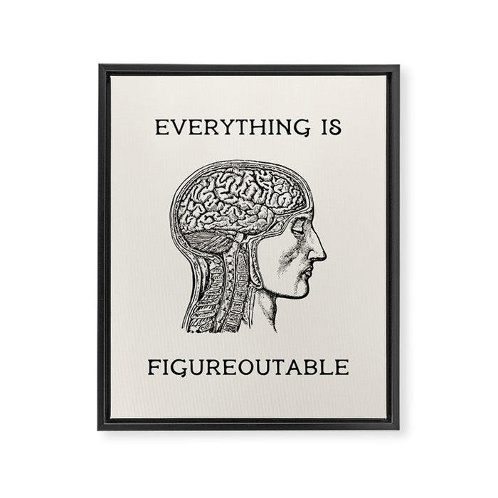 Everything is Figureoutable #2 Framed Canvas Print Gallery Image 1