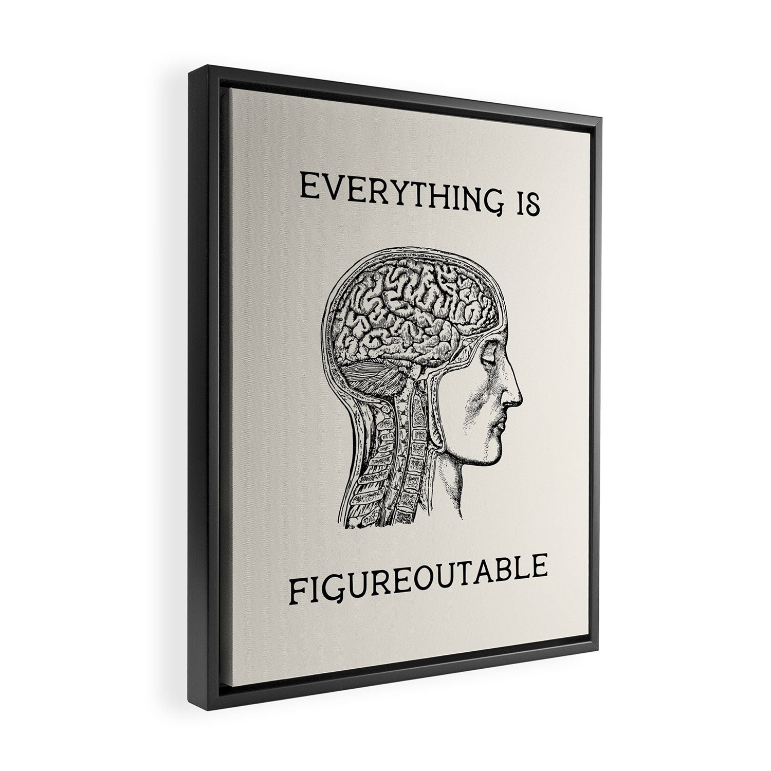 Everything is Figureoutable #2 Framed Canvas Print Gallery Image 2