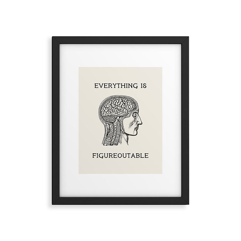 Everything is Figureoutable #2 Framed Art Print Gallery Image 5