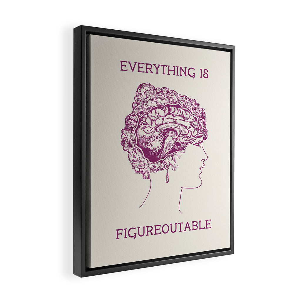 Everything is Figureoutable Framed Canvas Print Gallery Image 2