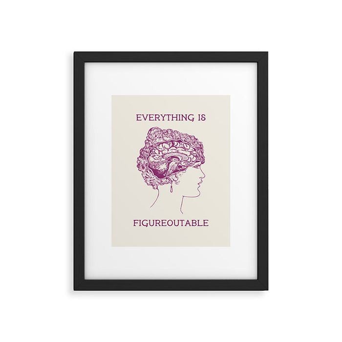 Everything is Figureoutable Framed Art Print Gallery Image 1