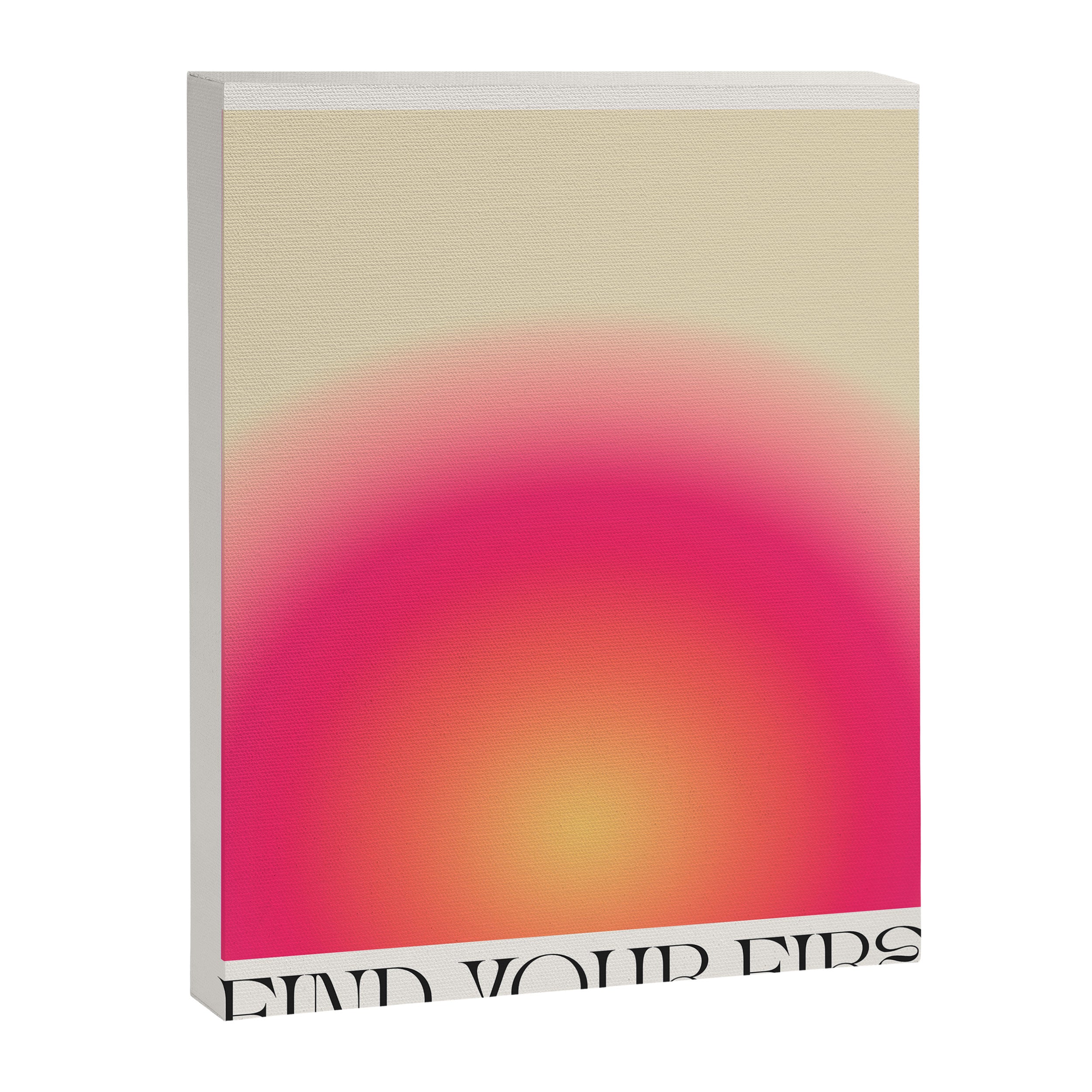 Find Your Fire - Pink Aura Gradient Canvas Print Gallery Image 6