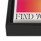 Find Your Fire - Pink Aura Gradient Framed Canvas Print Gallery Image 3