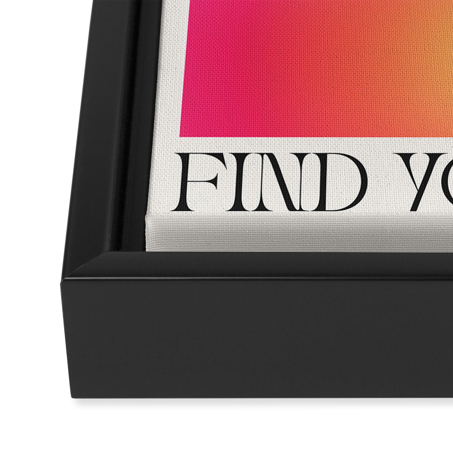 Find Your Fire - Pink Aura Gradient Framed Canvas Print Gallery Image 3