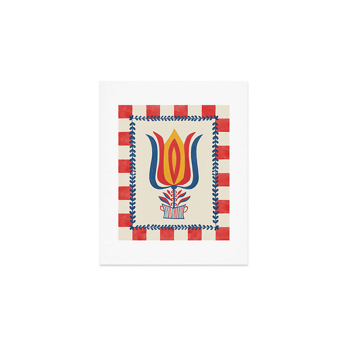 Folksy Tulip Art Print Gallery Image 1