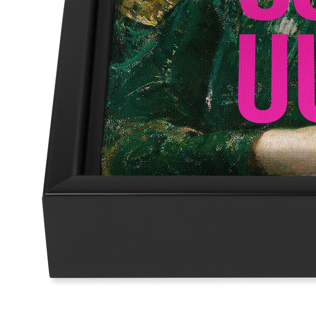 Fuck Framed Canvas Print Gallery Image 3