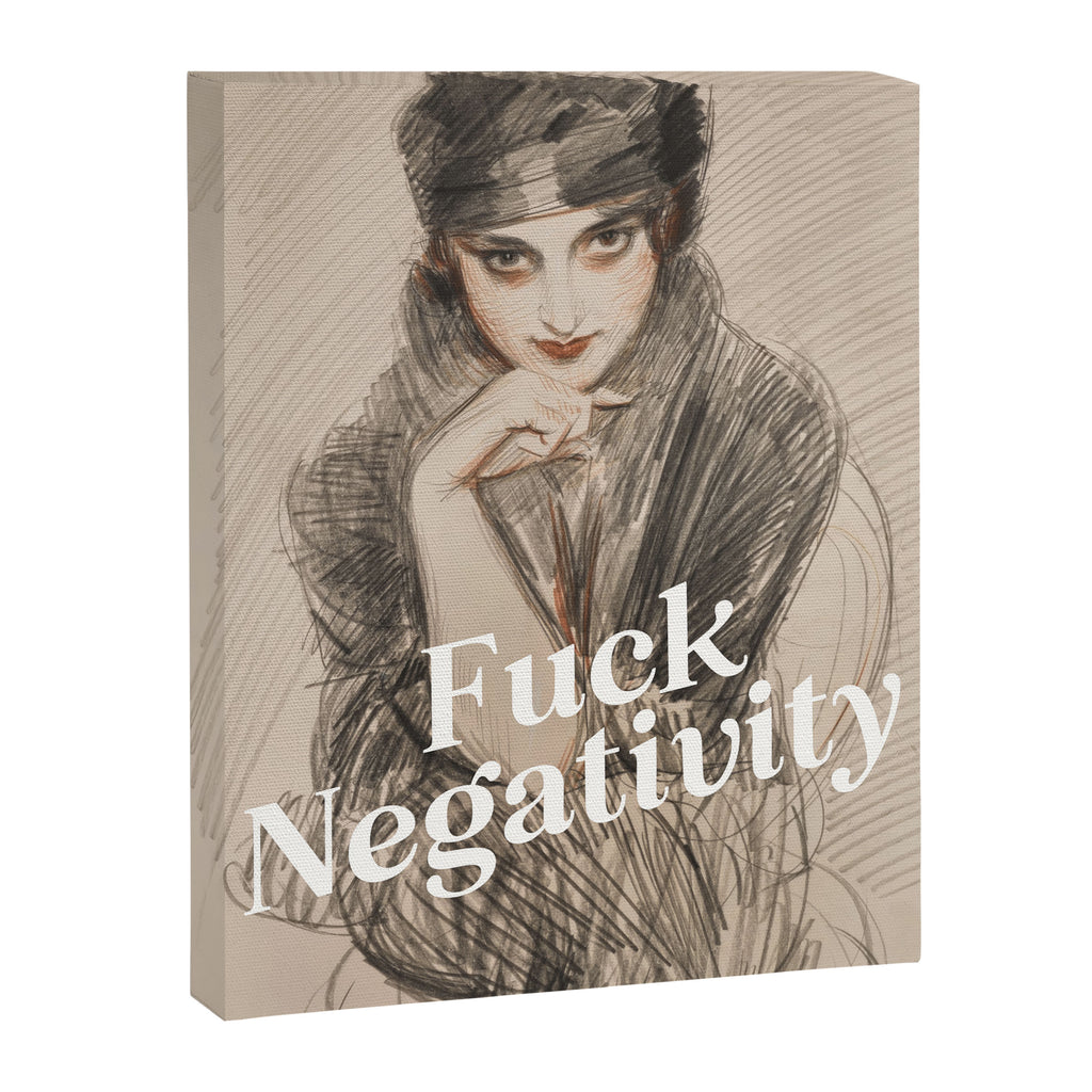 Fuck Negativity Canvas Print Gallery Image 6