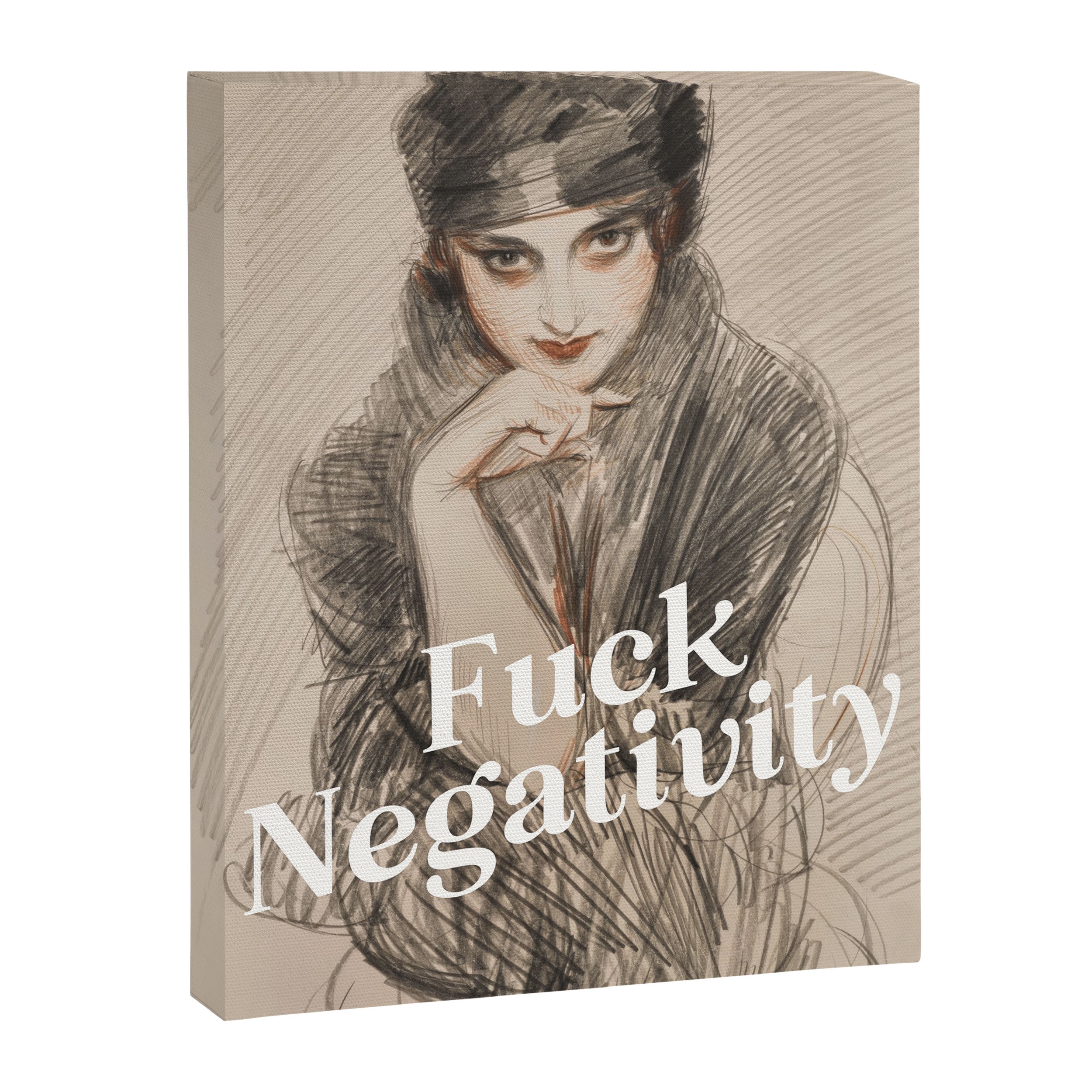 Fuck Negativity Canvas Print Gallery Image 6