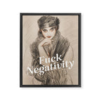 Fuck Negativity Framed Canvas Print Gallery Image 6