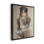Fuck Negativity Framed Canvas Print Gallery Image 2