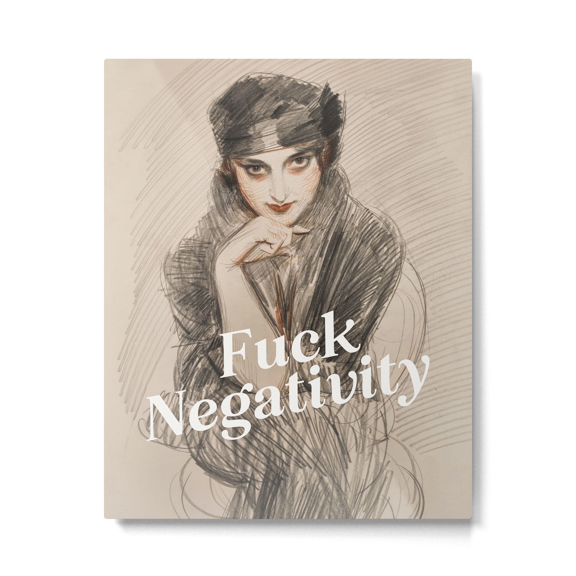Fuck Negativity Metal Print Gallery Image 4