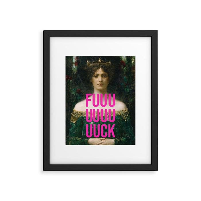 Fuck Framed Art Print Gallery Image 1