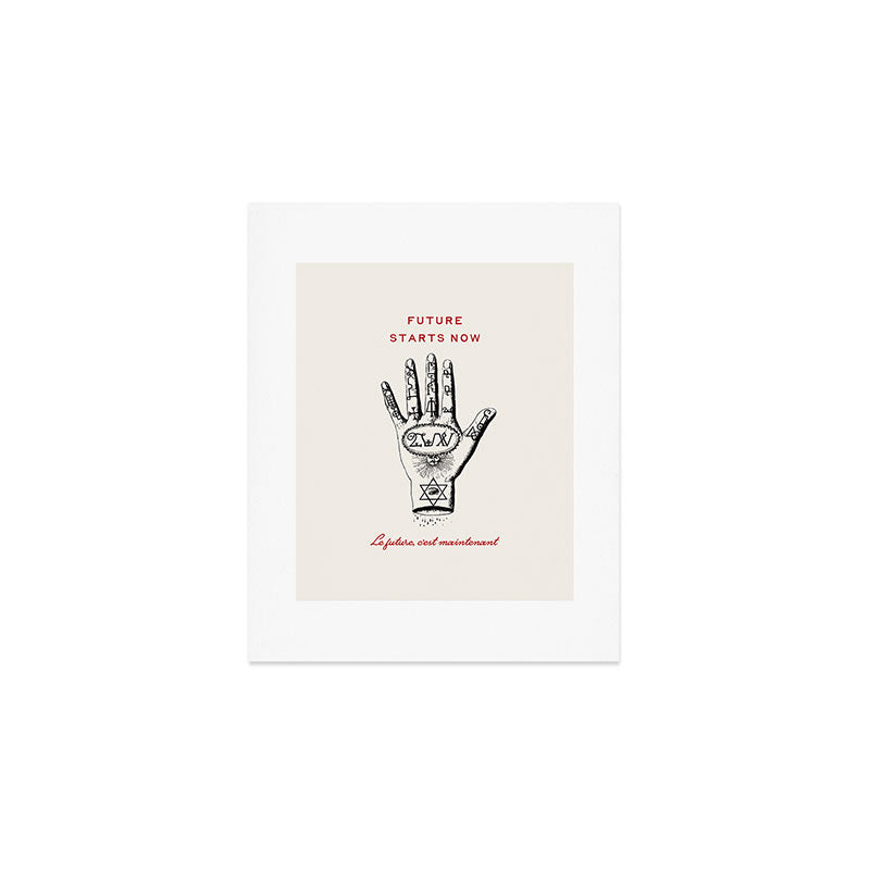 Future Starts Now Art Print Gallery Image 1