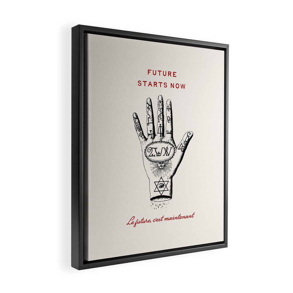 Future Starts Now Framed Canvas Print Gallery Image 2