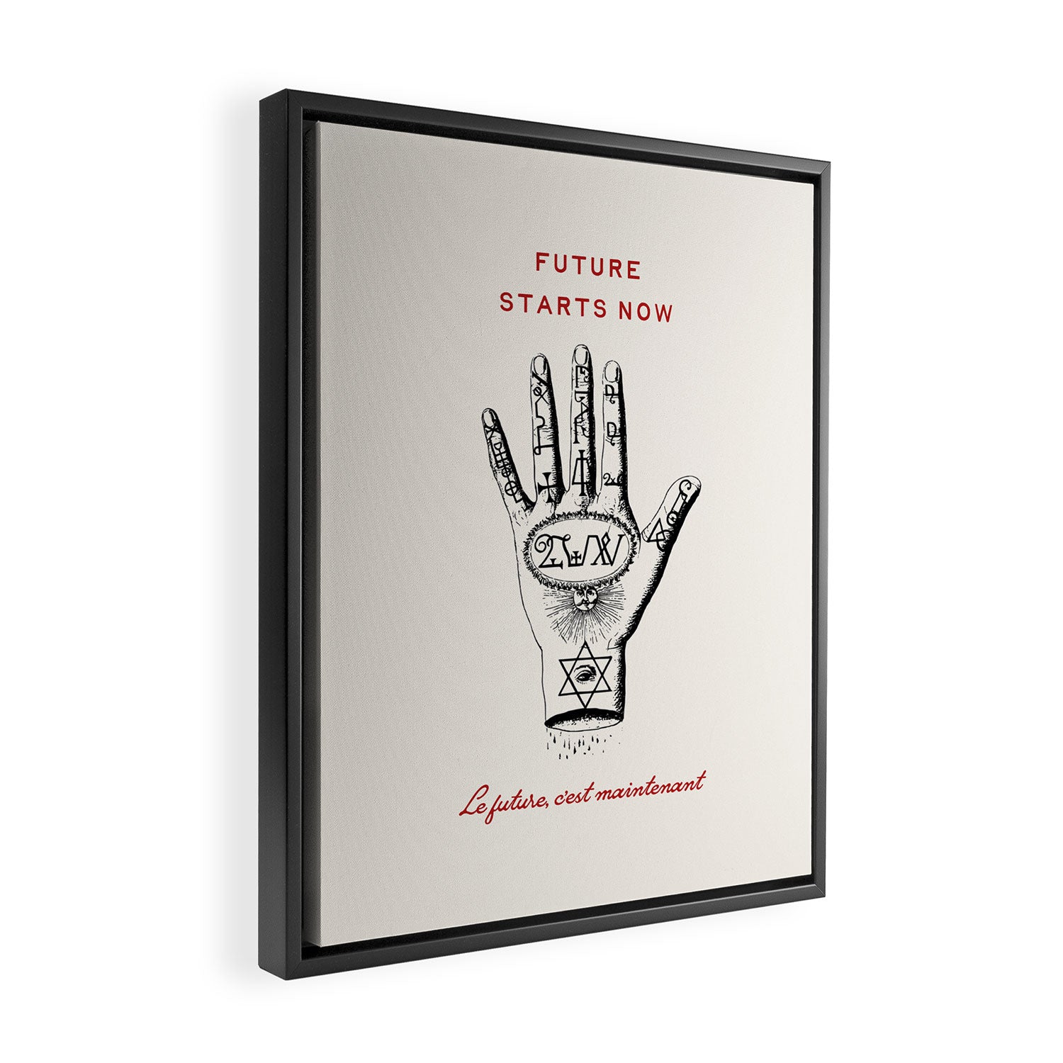Future Starts Now Framed Canvas Print Gallery Image 2