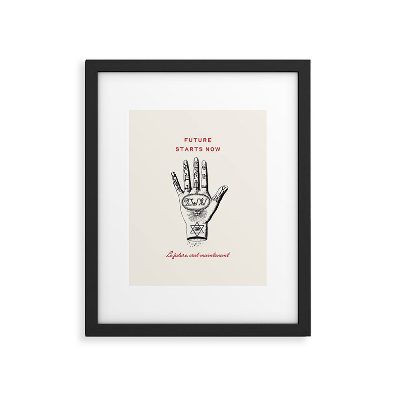 Future Starts Now Framed Art Print Gallery Image 5