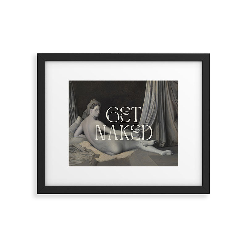 Get Naked Framed Art Print Gallery Image 4