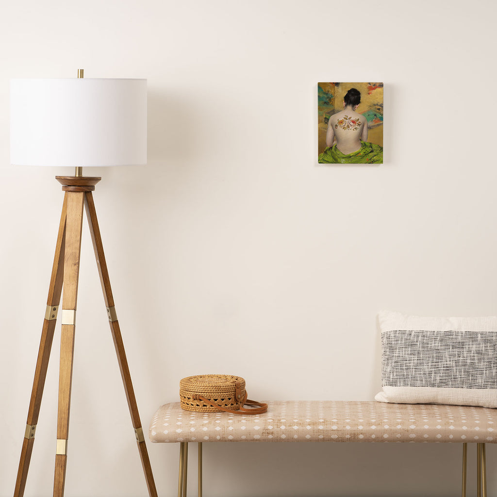 Girl With the Flower Tattoo Canvas Print Gallery Image 2