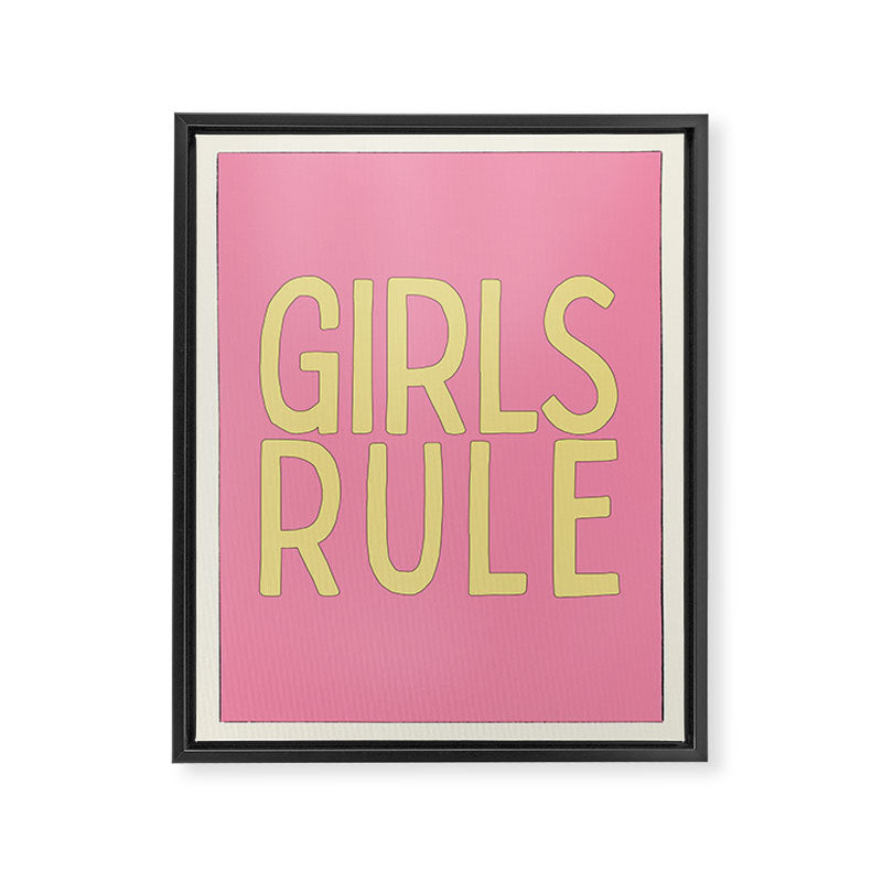 Girls Rule Framed Canvas Print Gallery Image 6