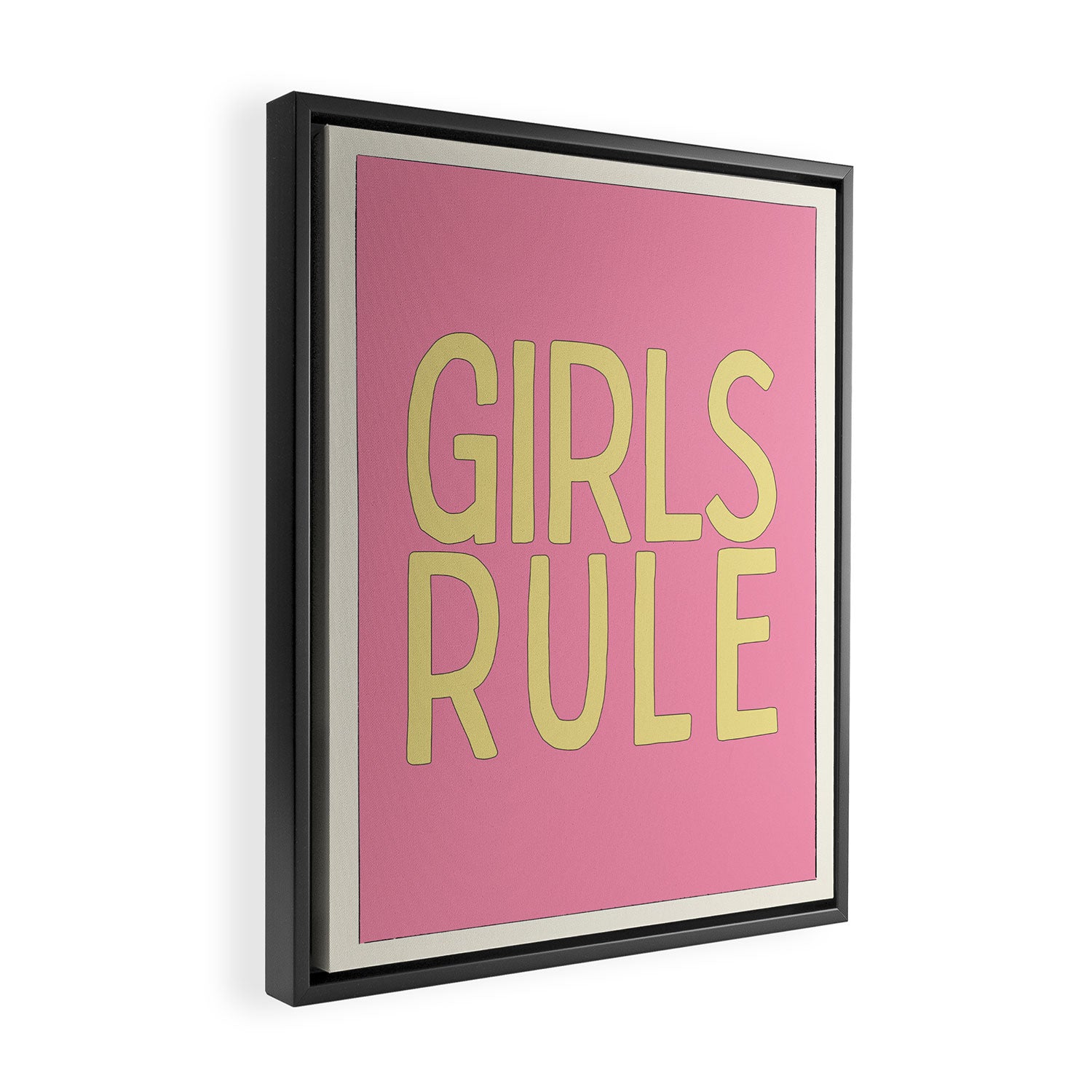 Girls Rule Framed Canvas Print Gallery Image 2
