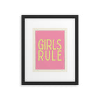 Girls Rule Framed Art Print Gallery Image 5