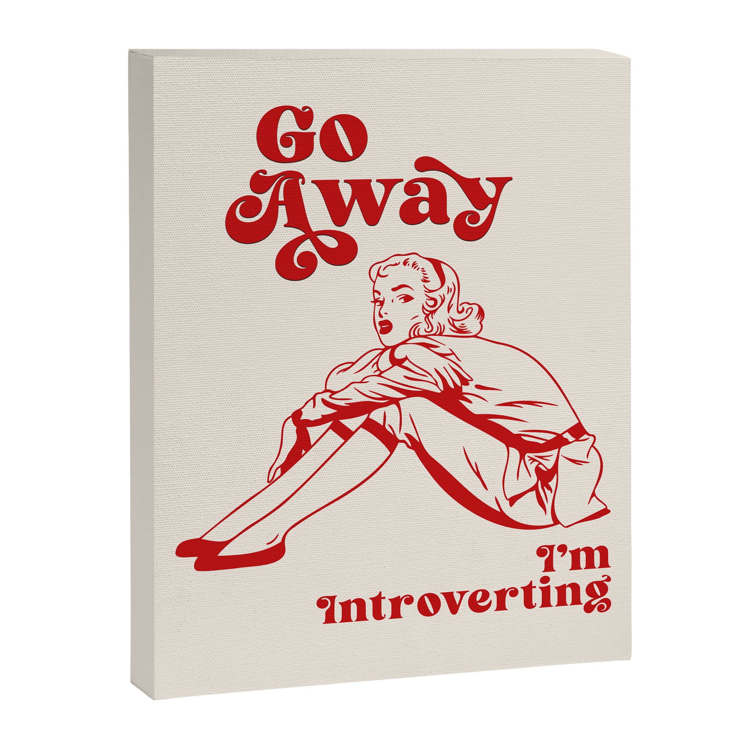 Go Away I'm Introverting Canvas Print Gallery Image 6