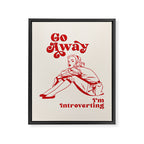 Go Away I'm Introverting Framed Canvas Print Gallery Image 6