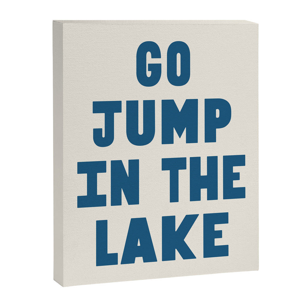 Go Jump In The Lake Canvas Print Gallery Image 6