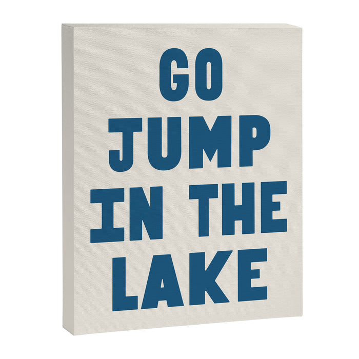 Go Jump In The Lake Canvas Print Gallery Image 1