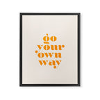 Go Your Own Way Framed Canvas Print Gallery Image 6