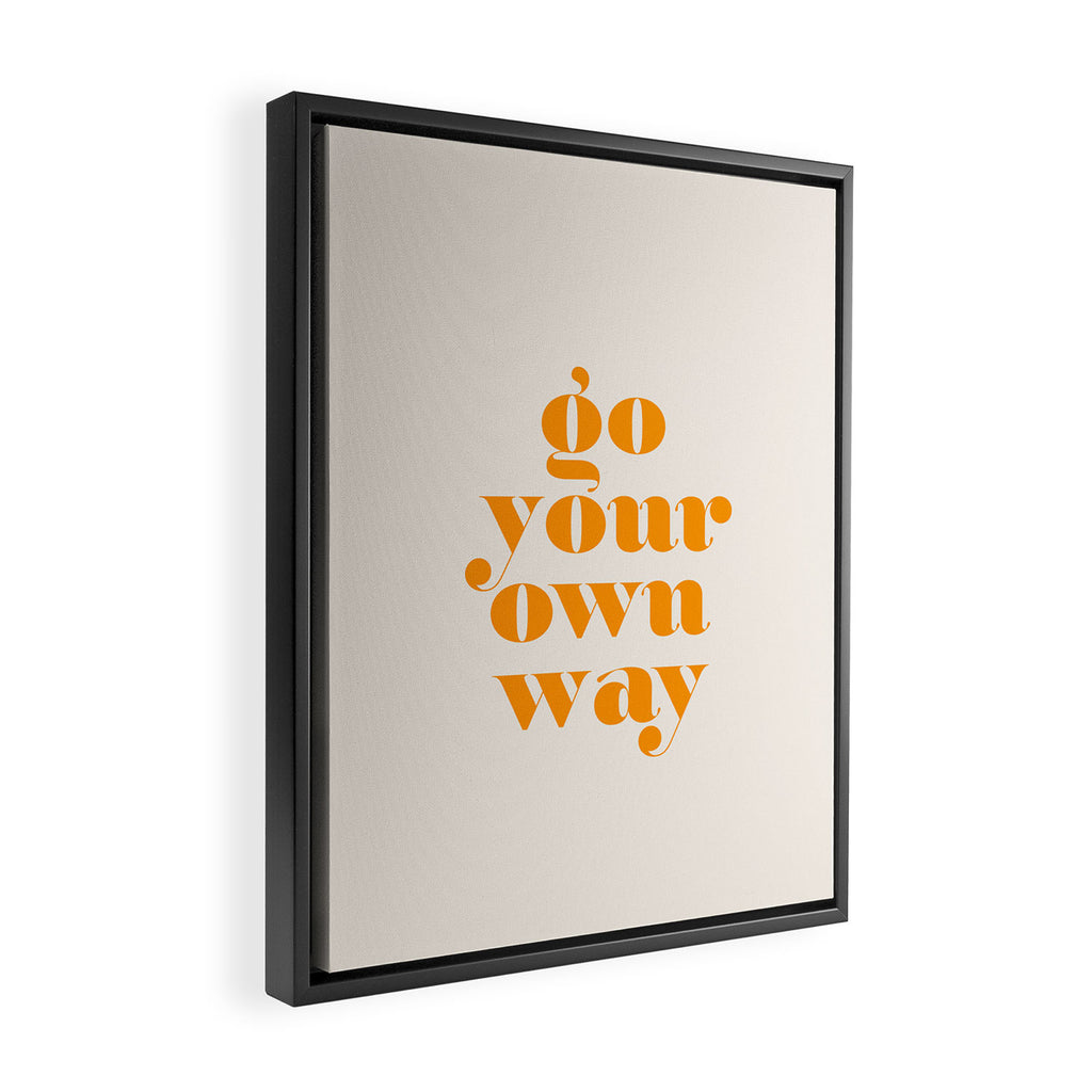 Go Your Own Way Framed Canvas Print Gallery Image 2