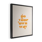 Go Your Own Way Framed Canvas Print Gallery Image 2