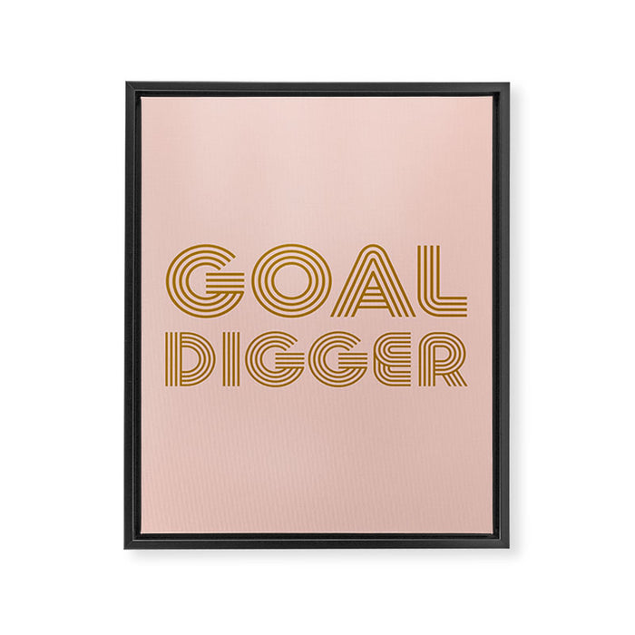 Goal Digger Framed Canvas Print Gallery Image 1