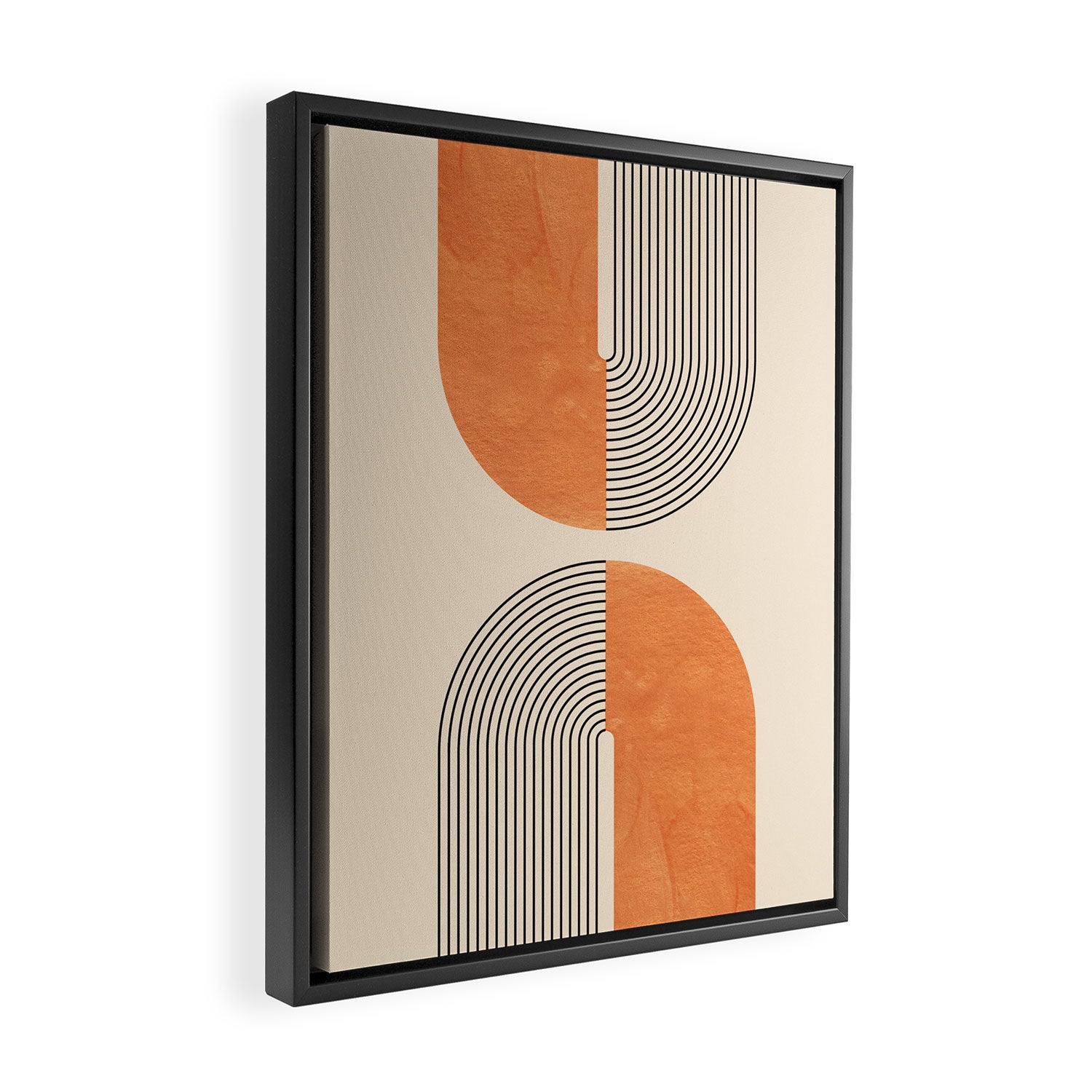 Harmony - Mid Century Modern  Framed Canvas Print Gallery Image 2