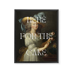 Here For The Cake Framed Canvas Print Gallery Image 6