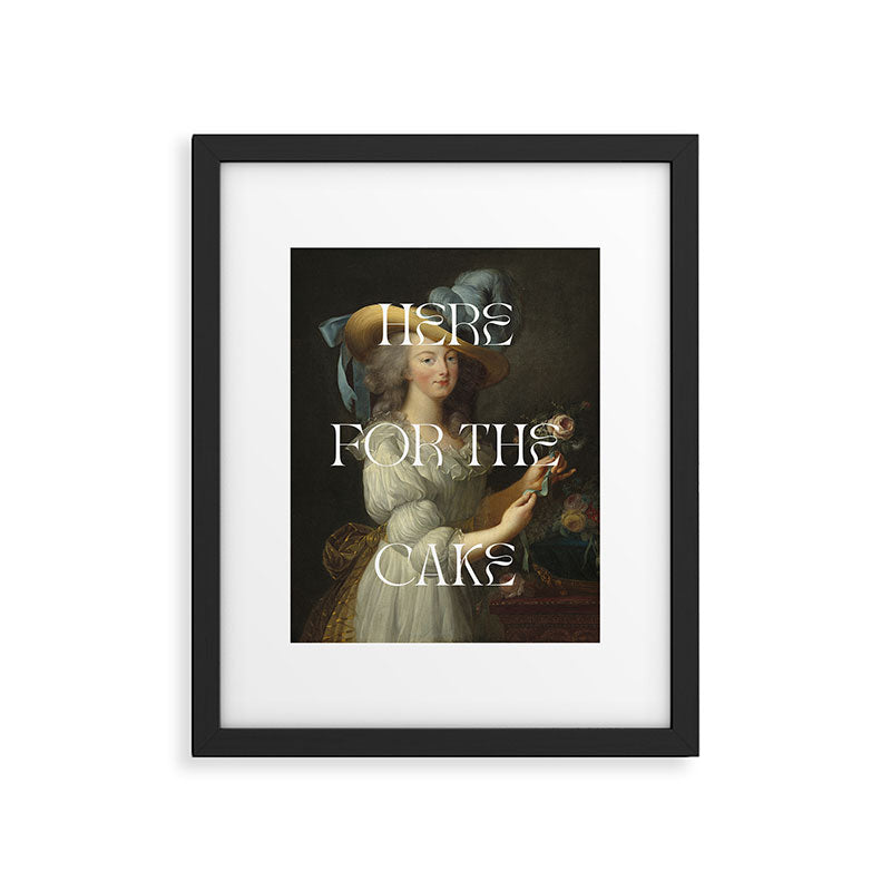 Here For The Cake Framed Art Print Gallery Image 5