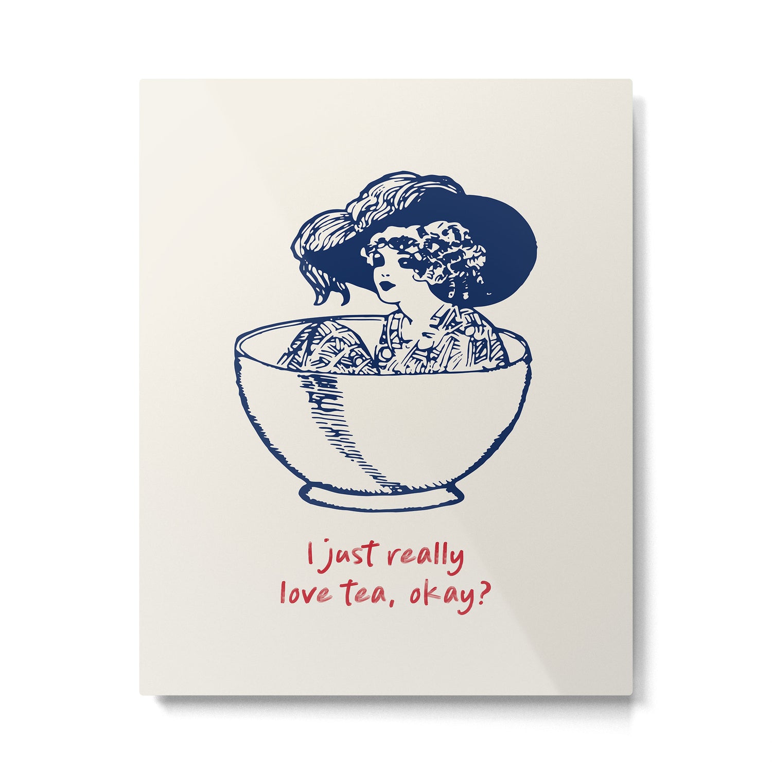 I Just Really Love Tea, Okay Metal Print Gallery Image 4