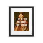 I Love My Dog Framed Art Print Gallery Image 5
