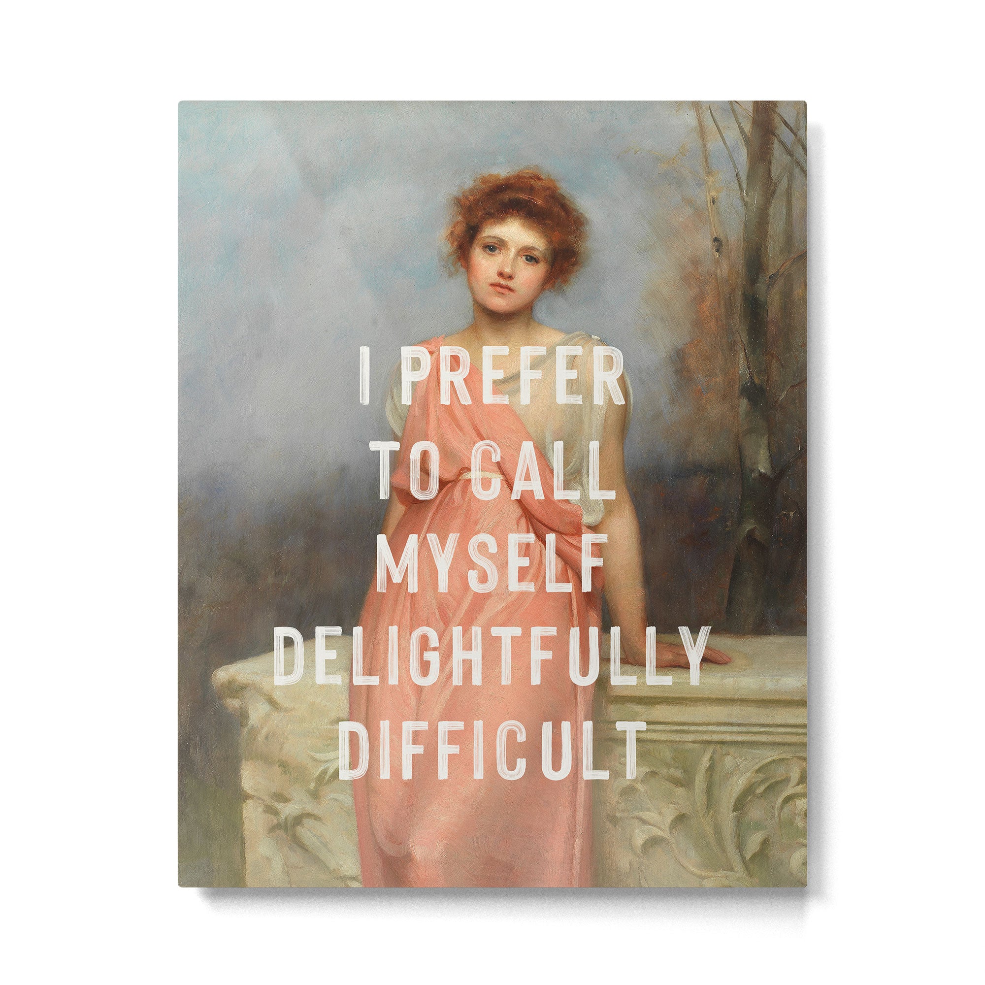 I Prefer to Call Myself Delightfully Difficult - Funny Feminist Metal Print Gallery Image 4