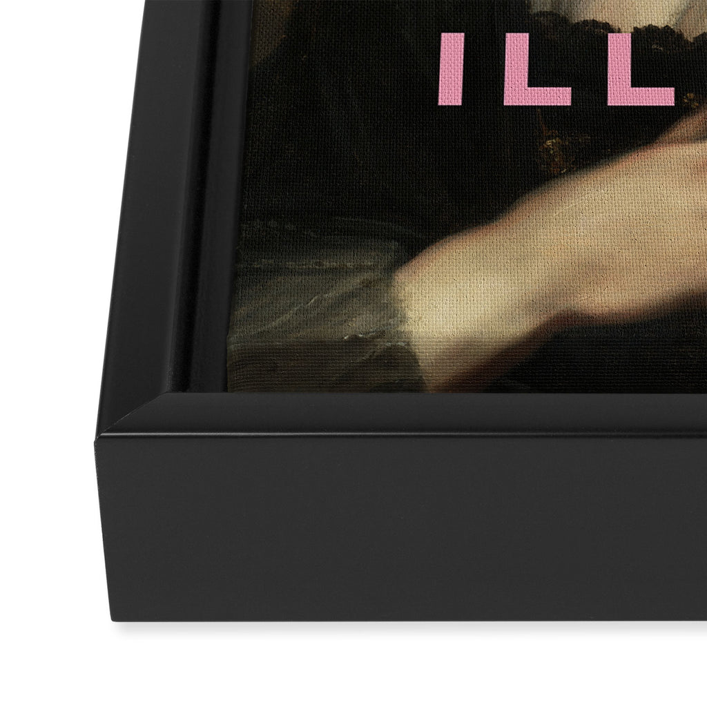 I Use Sarcasm Because Murder is Illegal Framed Canvas Print Gallery Image 3