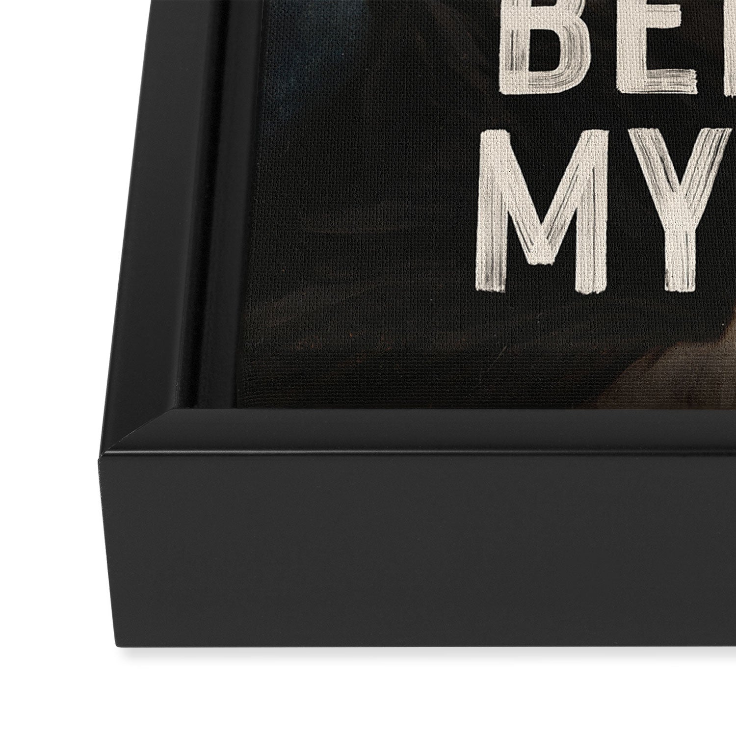 I Will Not Behave Myself - Funny Feminist Quote Framed Canvas Print Gallery Image 3