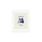 Impress Me Hooman - Vintage Cat Illustration, Funny Quote Art Print Gallery Image 1