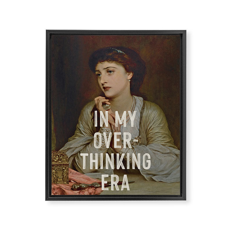 In My Overthinking Era Framed Canvas Print Gallery Image 6