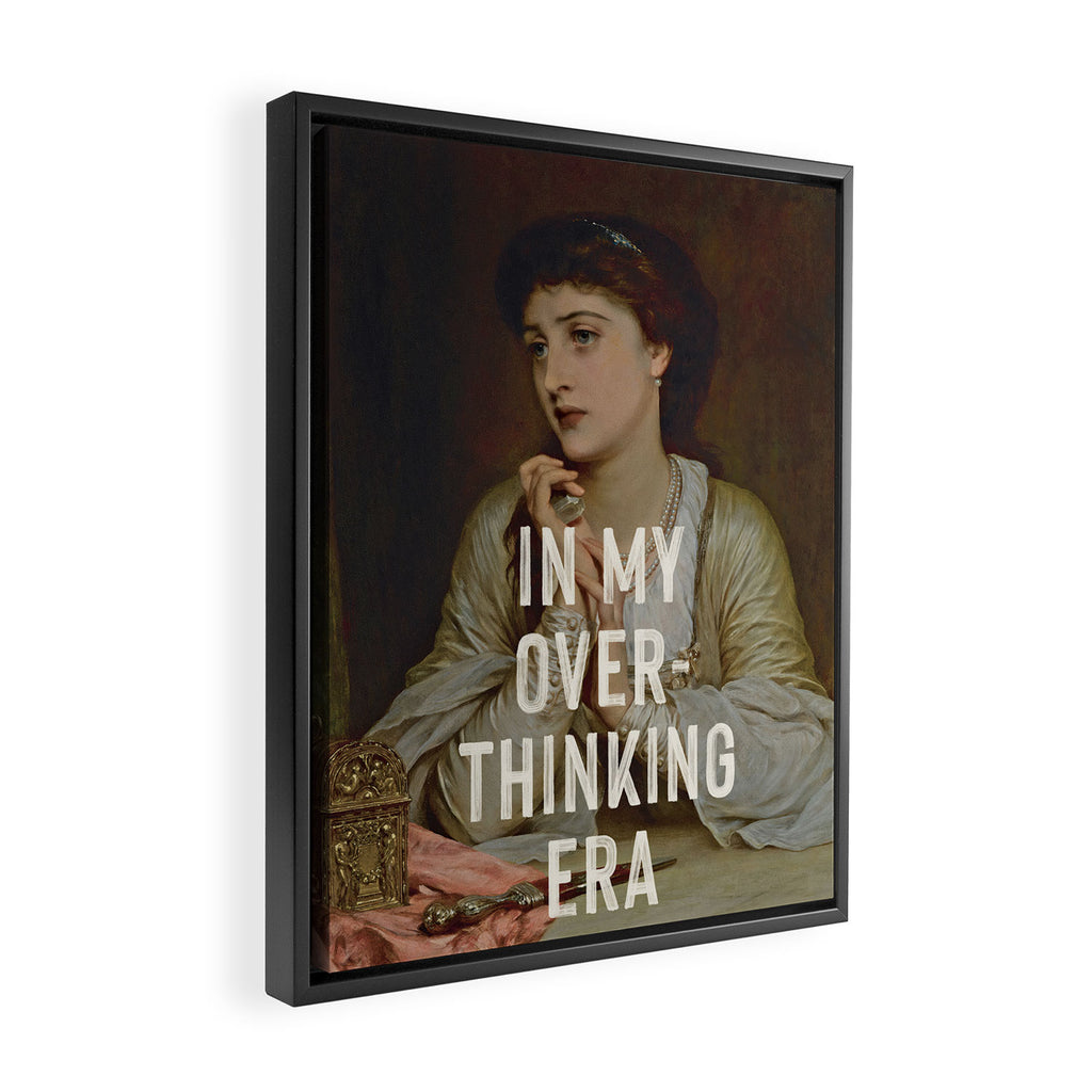 In My Overthinking Era Framed Canvas Print Gallery Image 2