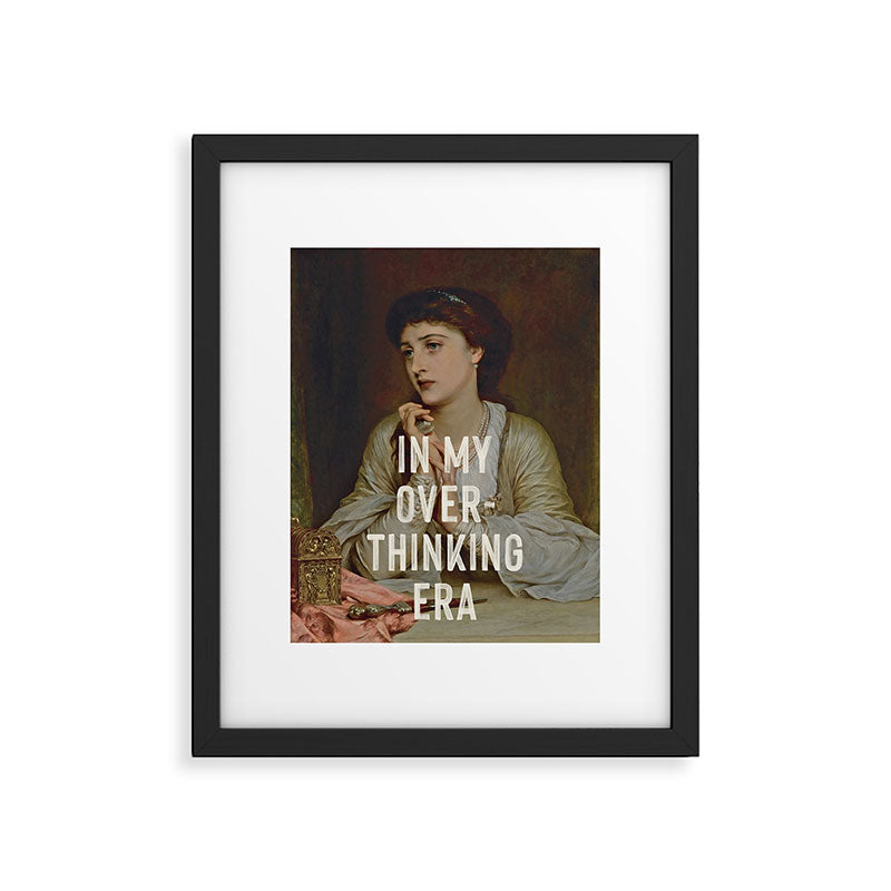 In My Overthinking Era Framed Art Print Gallery Image 5