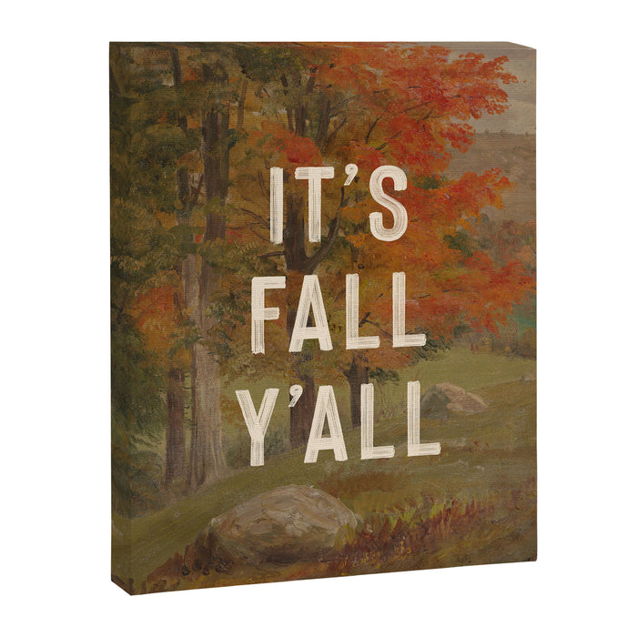 It's Fall Y'All Canvas Print Gallery Image 1